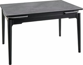 Masa extensibila SENTO, gri cu efect de marmura, ceramica/lemn, 120/18