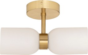 Aplica de perete din sticlă RIO, 2 surse de lumină, înălțime 26,5 cm