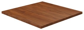 343045 vidaXL Blat de masă pătrat maro închis 70x70x2,5 cm lemn stejar tratat
