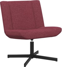 vidaXL Scaun pivotant Roșu Vin 63 x 75 x 76 cm țesătură