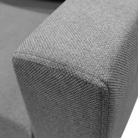 Canapea colțar extensibilă universală în formă de U SEYA, cu spațiu de depozitare, gri