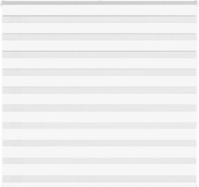 vidaXL Jaluzea tip zebra alb lățime țesătură 150,9 cm poliester