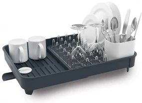 Uscator de vase Joseph Joseph Extend 85040, Orificiu de scurgere, Extensibil, Suport pentru ustensile, Gri