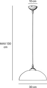 Lustra, Pendul din alama stil Art Nouveau Beatrice
