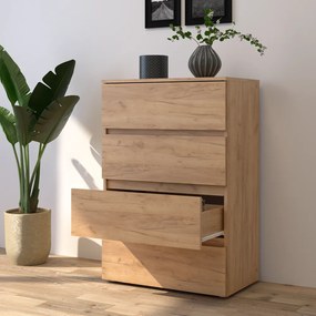 Comoda PARMAD, stejar craft auriu