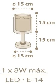 Veioză pentru copii BABY CHICK 1xE14/8W/230V Dalber 76871