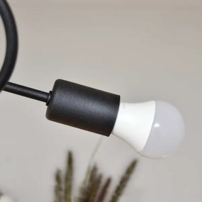 Lustră aplicată OXFORD 4xE27/15W/230V negru/mov