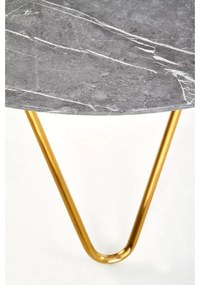 Masa de bucaterie Bonello, gri/aurie