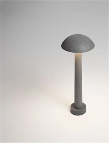 Stalp LED din ciment negru pentru exterior IP65 Tura H-55cm