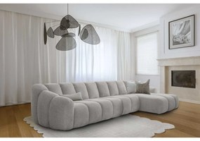 Colțar gri deschis (cu colț pe partea dreaptă/cu șezlong) Shell – Miuform