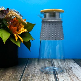 TEMPO-KONDELA GLAZO, carafă apa/ceai, 1200 ml, cu capac şi strecurătoare