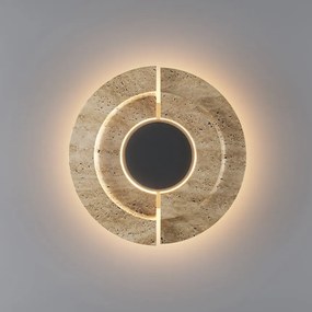 Aplica de perete LED din travertin natural Daylight