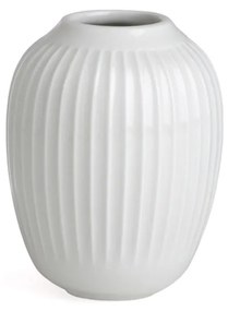 Vază din gresie Kähler Design Hammershoi, înălțime 10 cm, alb