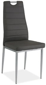 Scaun de sufragerie Harold (Gri + Cromat). 1050208