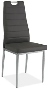 Scaun de sufragerie Harold (Gri + Cromat). Promo -6%. 1050208