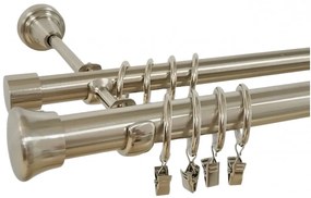 Galerie dubla FULDA 25/19 - INOX (Alege marime: 200 cm)