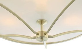 Open Design OR84436 - Plafonieră STESSO, 4 x E27, 12 W, 230 V, Ø 65 cm, alamă/alb
