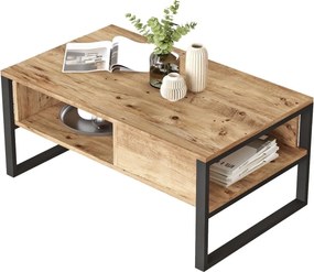 Masuta cafea ML34-A, stejar, PAL, 100x60x44 cm