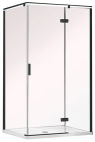 Palmaria este o cabină de duș de colț dreapta, cu ușă batantă și finisaj Easy Clean, fără cădiță de duș.