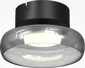 Lustra aplicata tavan Float sticla fumurie