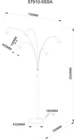Lampadar/Lampa de podea moderna ROBBY