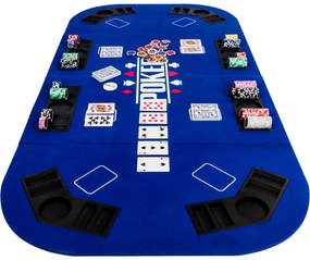 Blat Poker pliabil - albastru