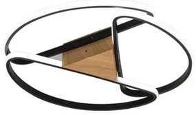 Plafonieră LED dimabilă LED/75W/230V 3000-6500K maro/negru + telecomandă