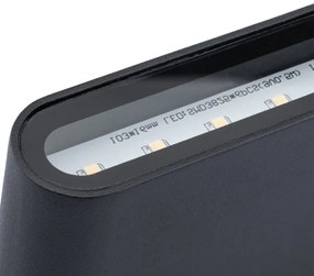 Aplică perete exterior LED FLOW LED/6W/230V IP54 negru