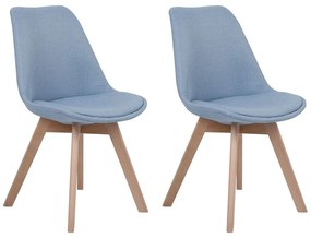 Set 2 buc. scaune pentru sufragerie Doha (albastru deschis). 1010024