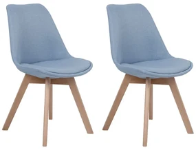 Set 2 buc. scaune pentru sufragerie Doha (albastru deschis). 1010024