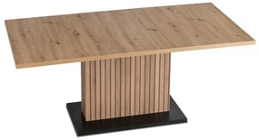 JAKS Masă extensibilă 130 - 180 cm stejar artisan negru Giant