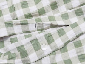 Lenjerie de pat din crep pentru patut Renforce GRENTIS verde Dimensiune lenjerie de pat: 45 x 65 cm | 90 x 140 cm