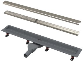 Set rigola cu capac Optimal 75 cm Alcadrain faiantabil APZ2012-OPTION6