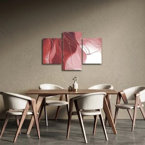 Tablou - Floare abstractă roșie N⁰1 (90x60 cm)