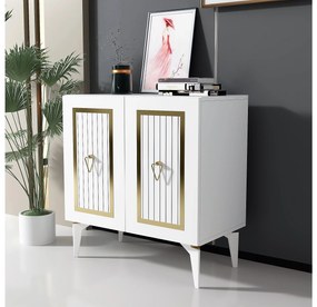 Dulap Lideke 3 (alb + auriu) . 1093351