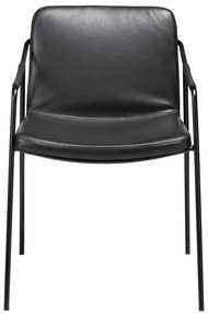 Scaun de dining din piele artificială DAN-FORM Denmark Boto, negru