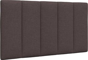 vidaXL Pernă pentru tăblie de pat, Hanko, maro închis, 90 cm, material textil