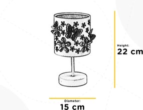 Lampă de masă ONLI TITILLA 1xE14/6W/230V 22 cm mov/alb