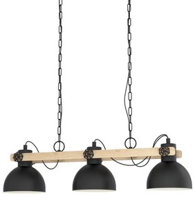 Eglo 43163 - Lustră pe lanț LUBENHAM 3xE27/28W/230V