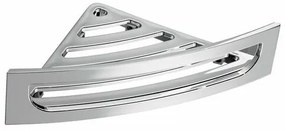GEDY CP80 raft de duș de colț cu bară, 23 x 7,5 x23 cm, rotunjit, argintiu