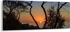 Tablou cu apus de soare (120x50 cm)