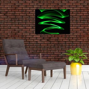 Tablou - valuri neon (70x50 cm)