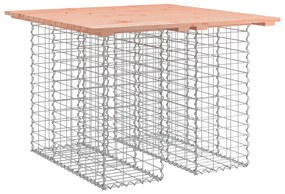 vidaXL Masă de grădină cu gabioane, 100x102x72 cm, lemn masiv Douglas