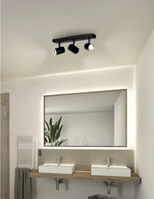 Eglo 901966 - Spot pentru baie CONSUMA 3x GU10/5W/230V IP44 negru