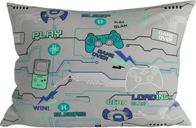 Fata de perna din microfibra LOADING MODE 50x70 cm, gri