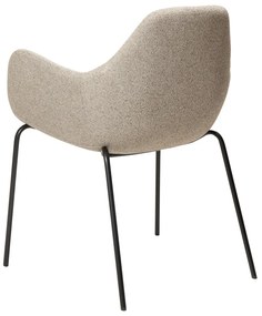 Fotoliu bej cu tapițerie din țesătură bouclé Zimmer – DAN-FORM Denmark