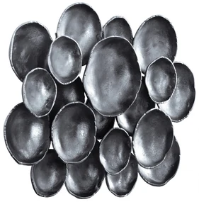 Decorațiune de perete Domizil 80x51x10 cm neagra