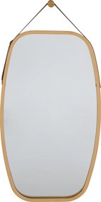 Oglinda LEMI 3+C420, bambus natural, lemn de bambus lacuit, 43x2x76 cm