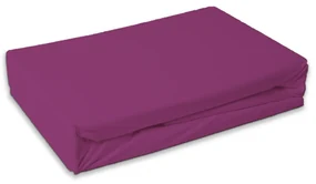 Cearșaf de pat din frotir violet orhidee, 180 x 200 cm