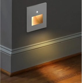 Emithor 70416 - Lumină LED pentru scări cu senzor SUNNY LED/1W/230V gri